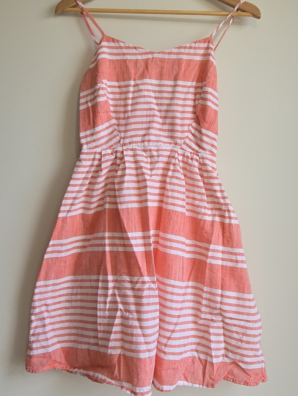 Old Navy Coral and White Striped Sundress Size XS